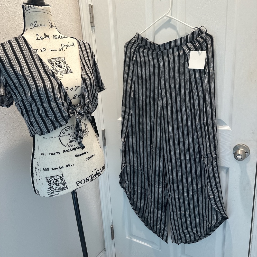 Lulus Striped Two-Piece Set